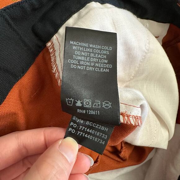 Backcountry Women’s Pants Rust Orange Straight Leg Cotton Blend Size 12 - Picture 9 of 9